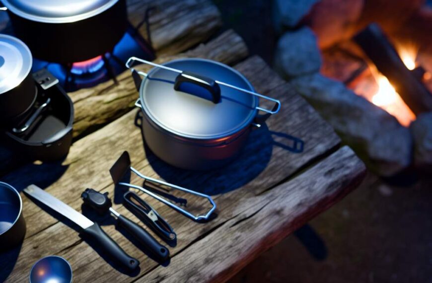 Ustensiles camping: top choix pour cuisiner dehors